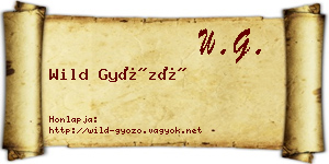 Wild Győző névjegykártya